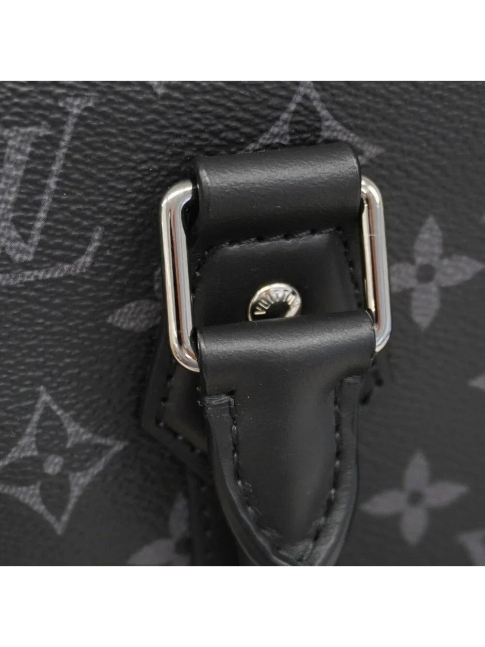 Louis Vuitton Tote Monogram Eclipse Sac Plat Cross Black 2-Way